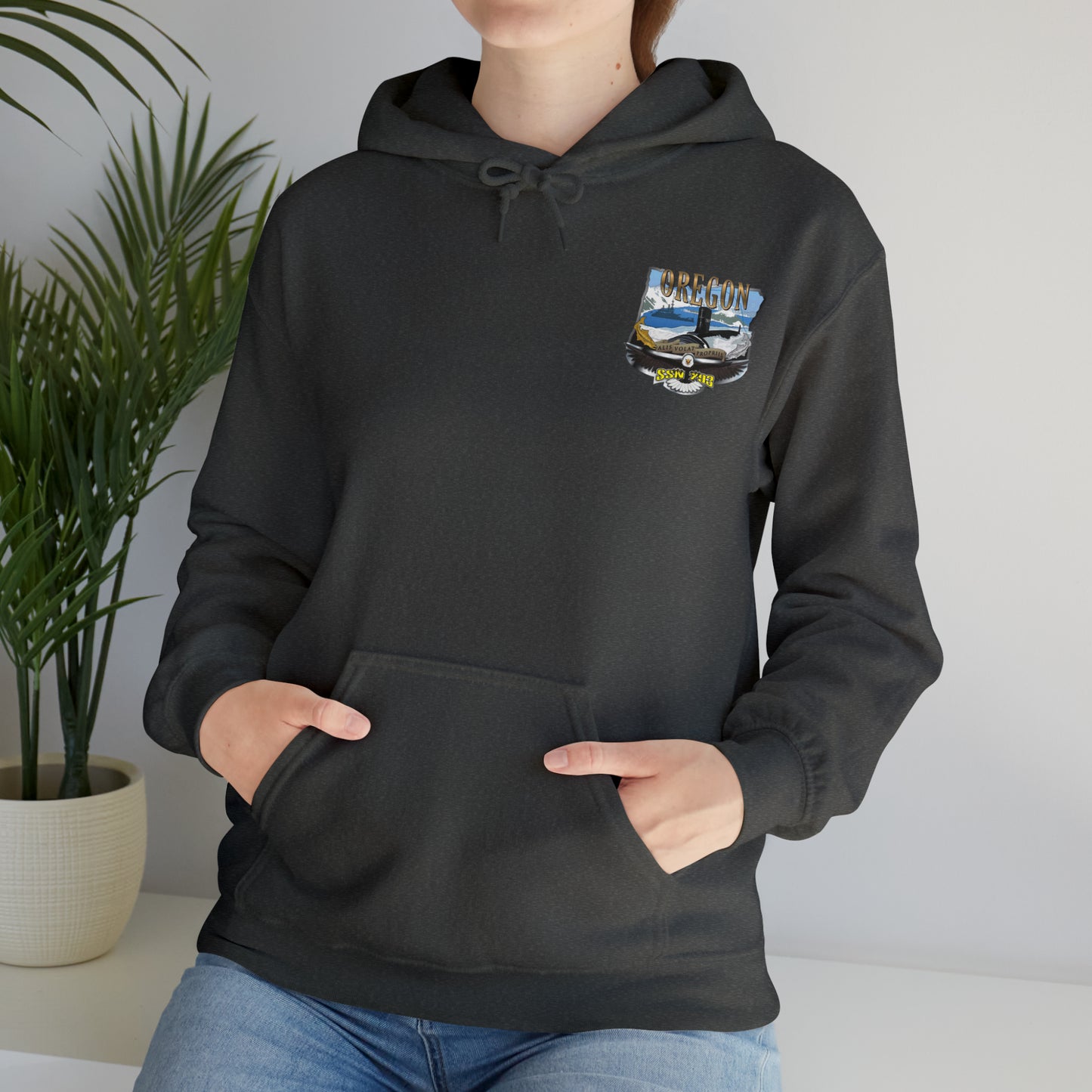USS Oregon Unisex Heavy Blend™ Hooded Sweatshirt