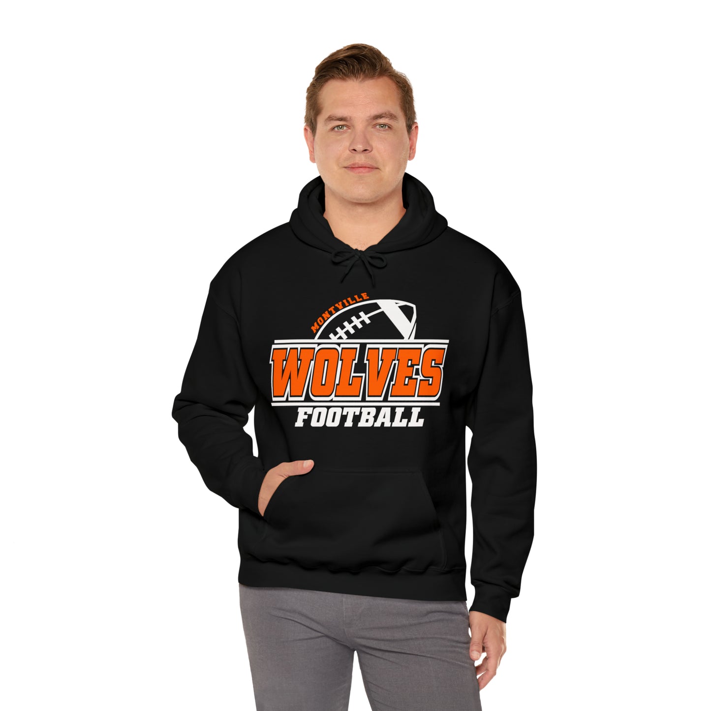 Montville Wolves Unisex Heavy Blend™ Hooded Sweatshirt