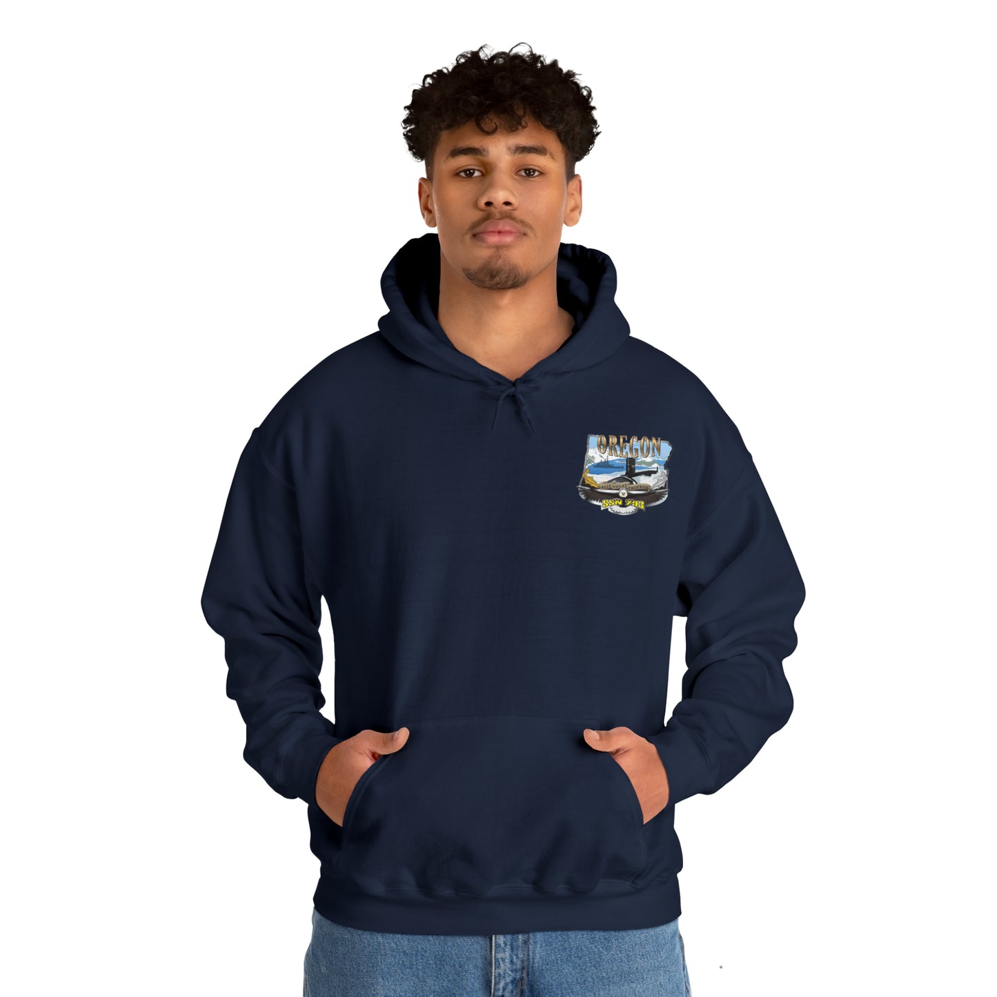 USS Oregon Unisex Heavy Blend™ Hooded Sweatshirt