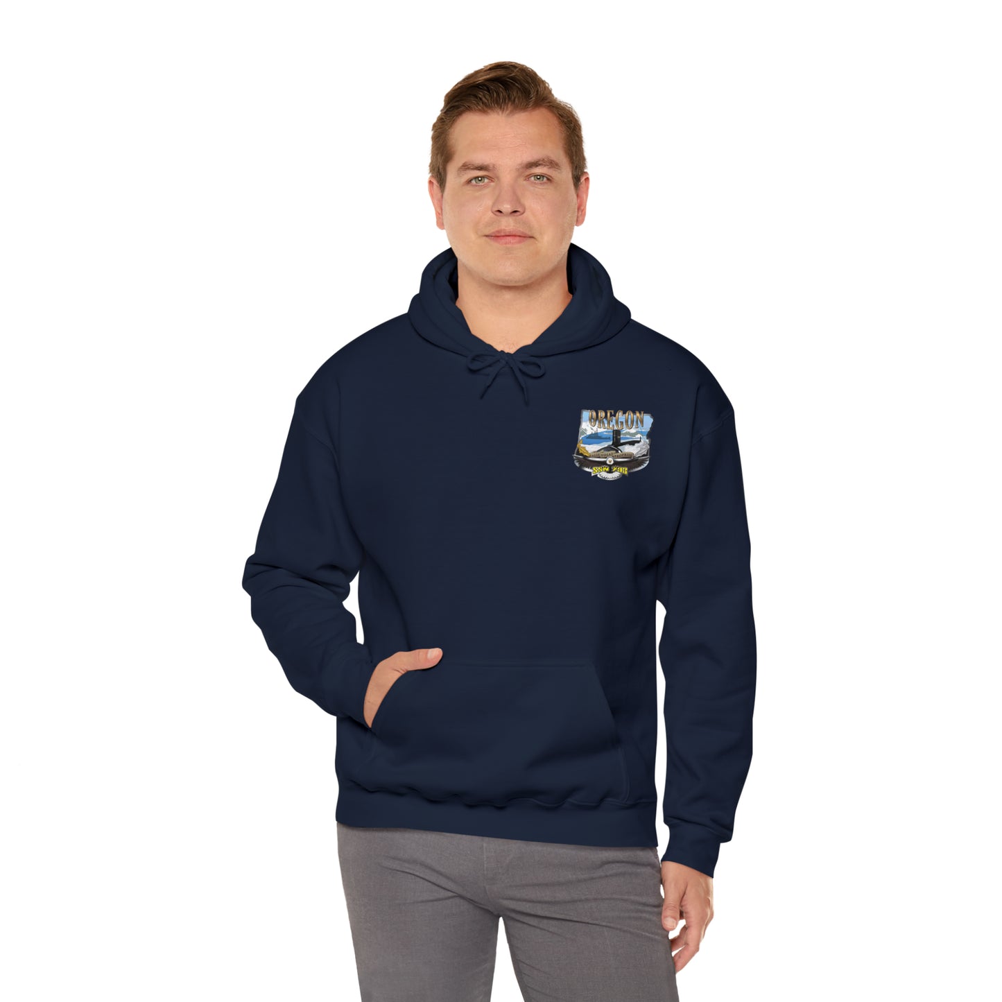 USS Oregon Unisex Heavy Blend™ Hooded Sweatshirt
