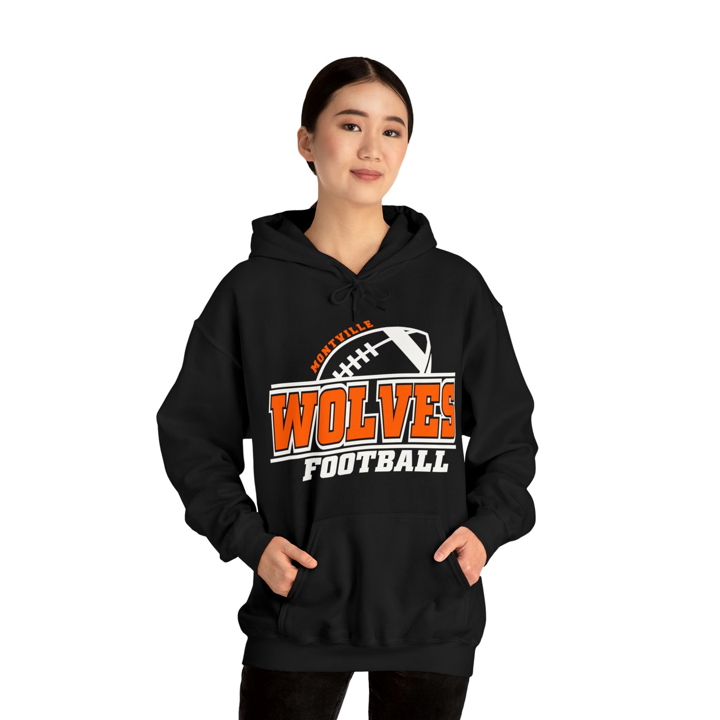Montville Wolves Unisex Heavy Blend™ Hooded Sweatshirt