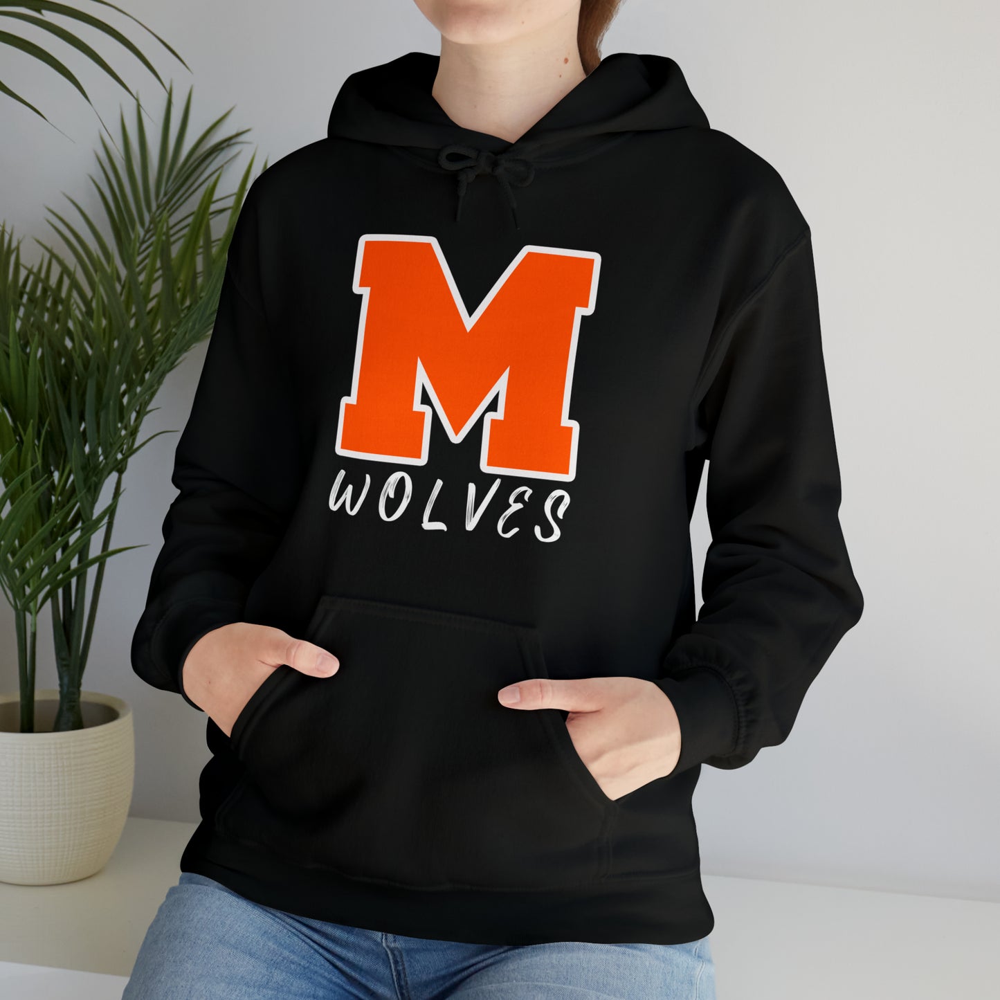 Montville Wolves Unisex Heavy Blend™ Hooded Sweatshirt