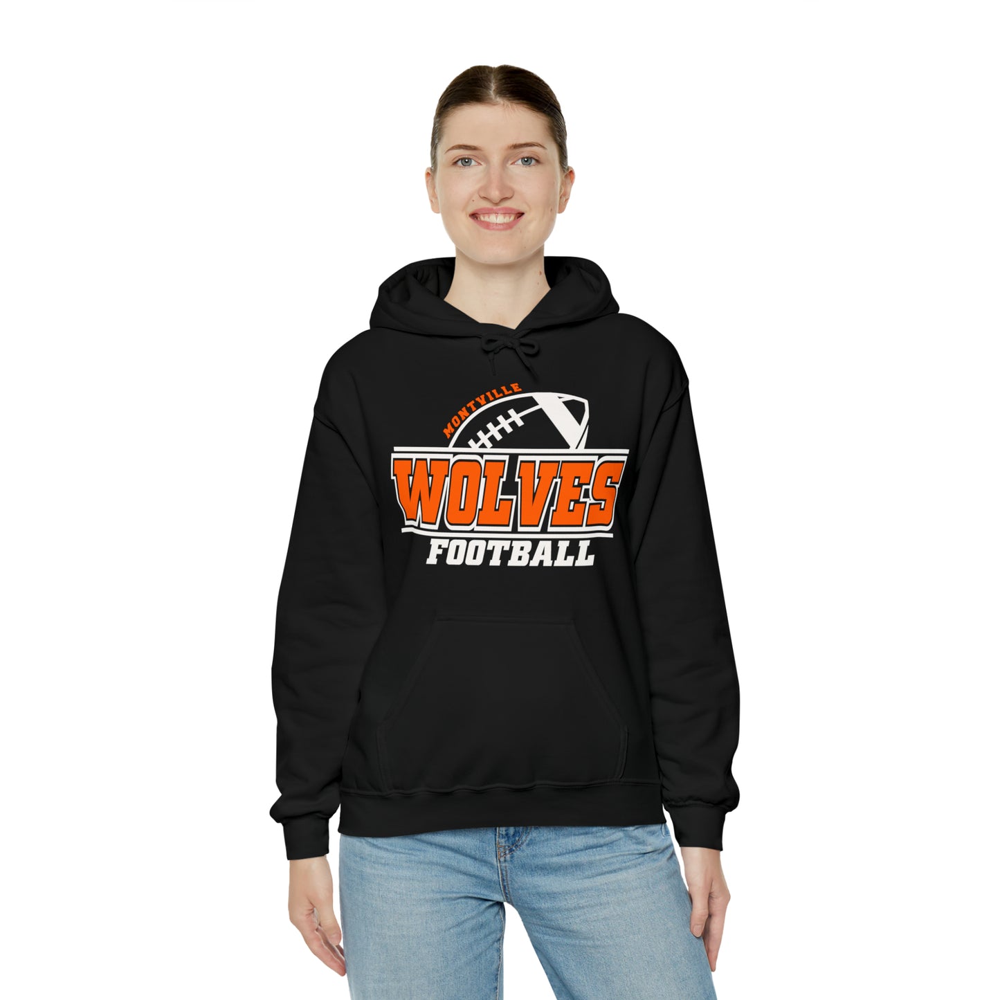 Montville Wolves Unisex Heavy Blend™ Hooded Sweatshirt
