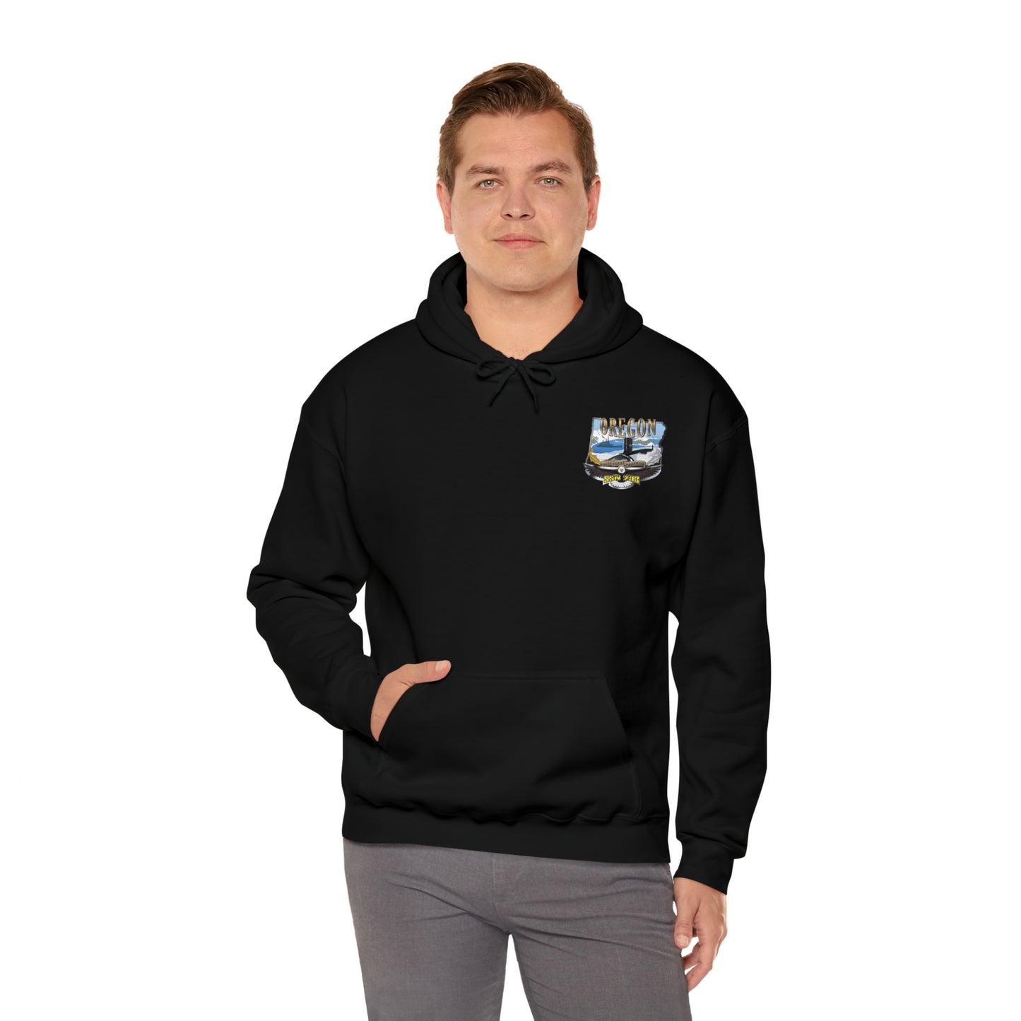 USS Oregon Unisex Heavy Blend™ Hooded Sweatshirt