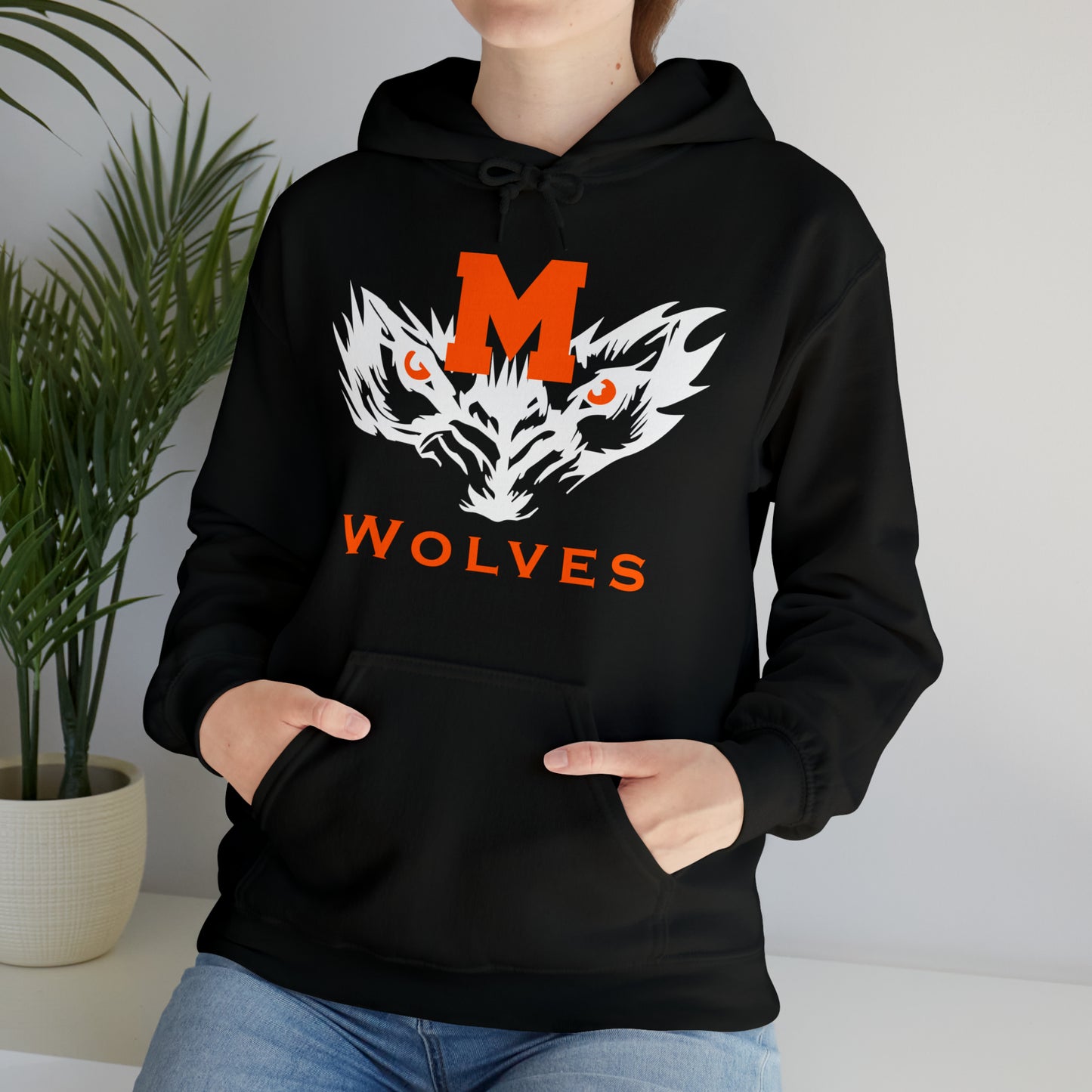 Montville Wolves Unisex Heavy Blend™ Hooded Sweatshirt