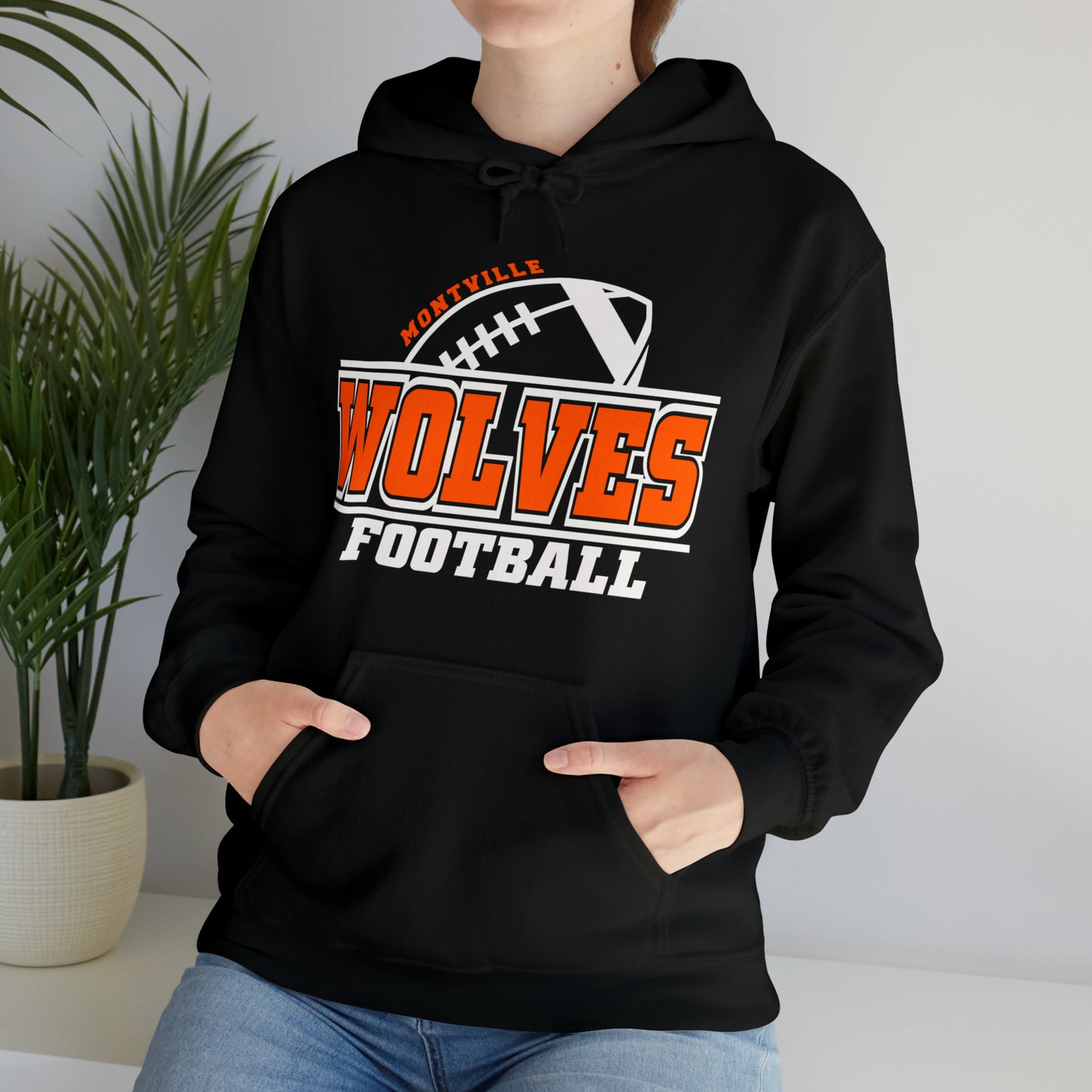 Montville Wolves Unisex Heavy Blend™ Hooded Sweatshirt