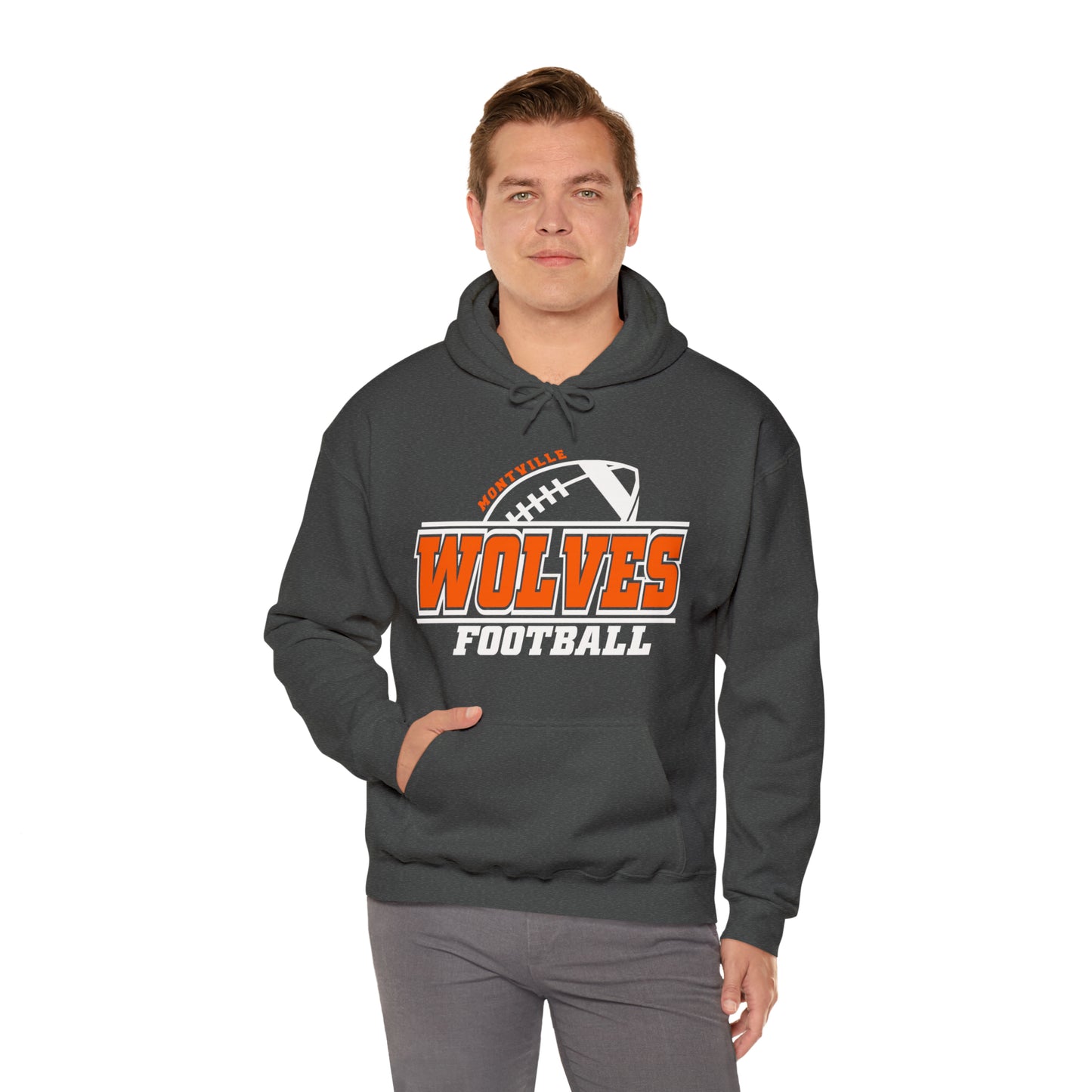 Montville Wolves Unisex Heavy Blend™ Hooded Sweatshirt