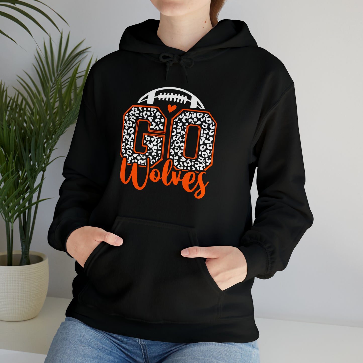 Montville Wolves Unisex Heavy Blend™ Hooded Sweatshirt