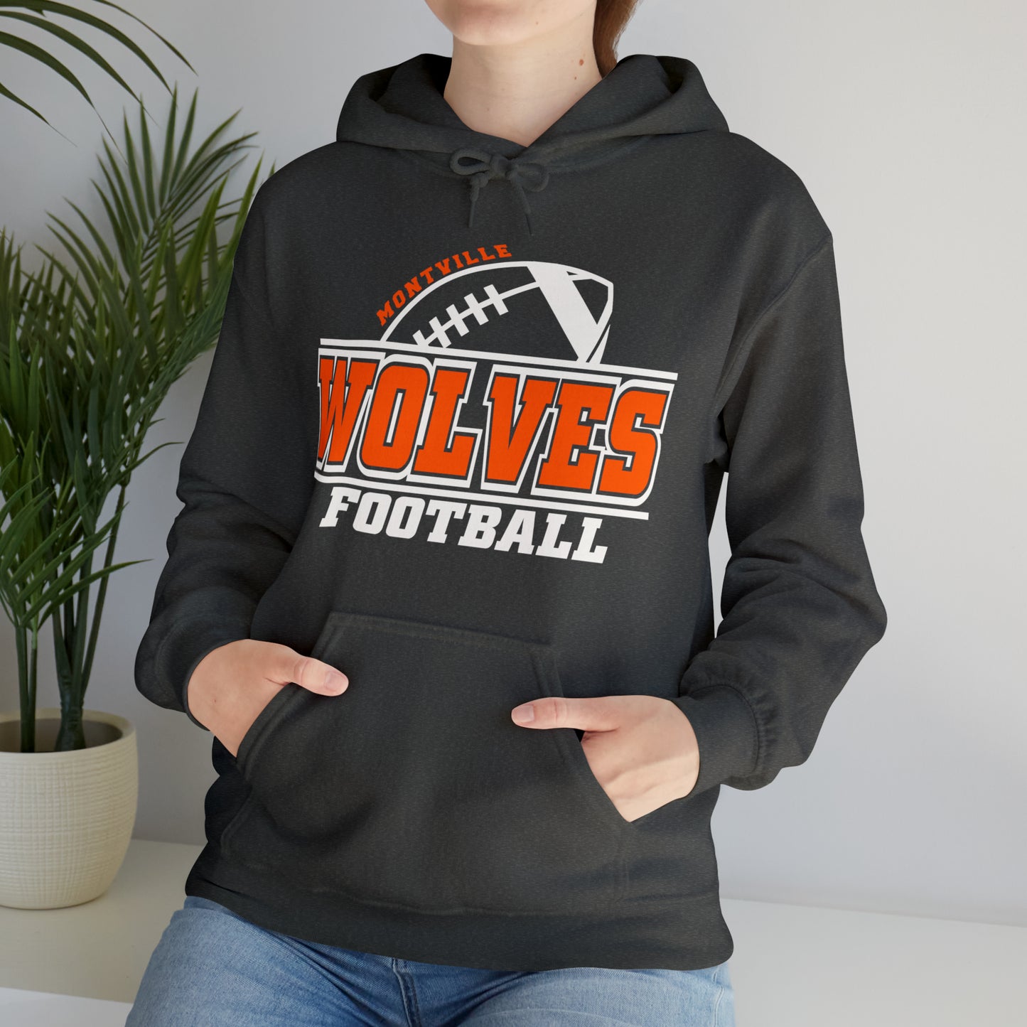 Montville Wolves Unisex Heavy Blend™ Hooded Sweatshirt
