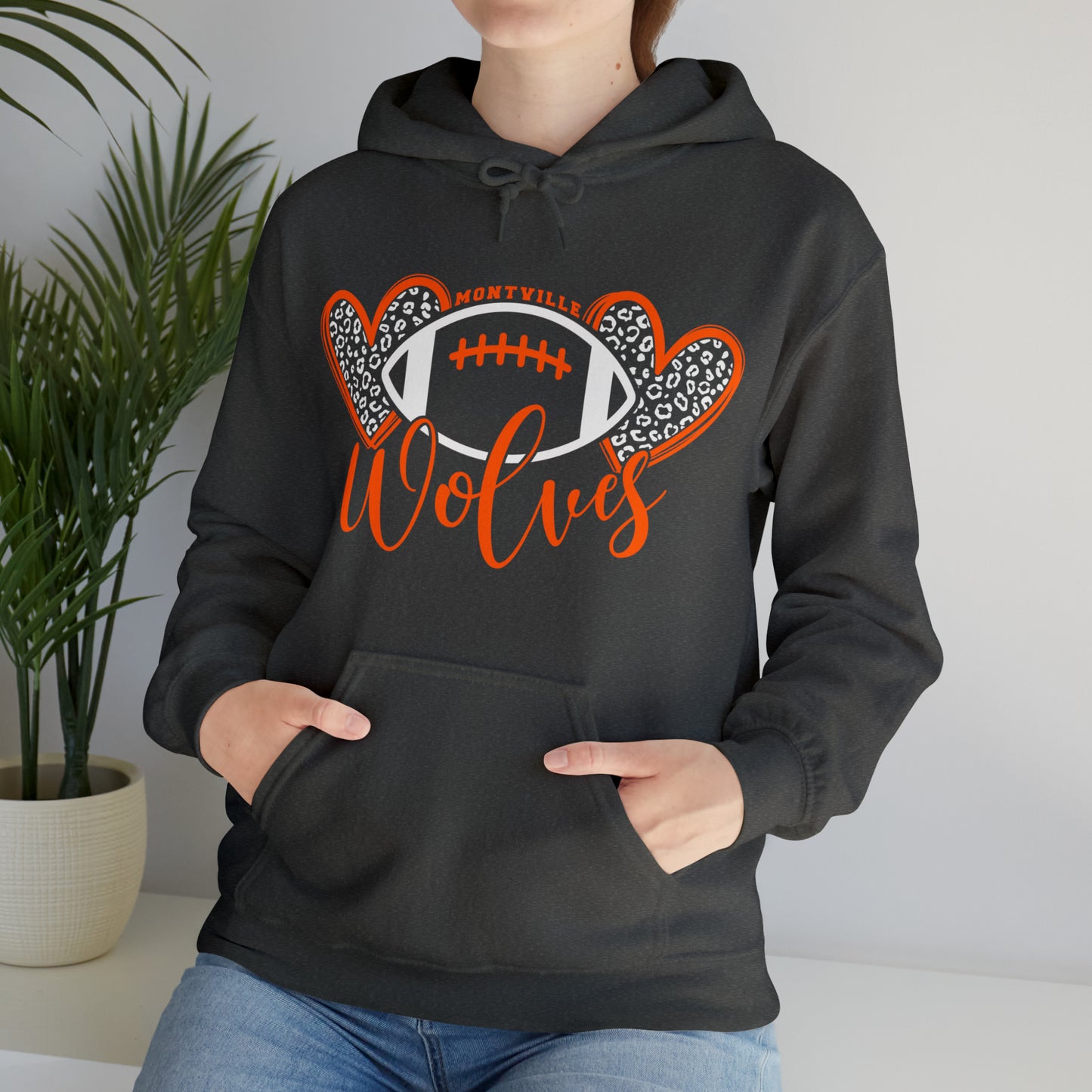 Montville Wolves Unisex Heavy Blend™ Hooded Sweatshirt