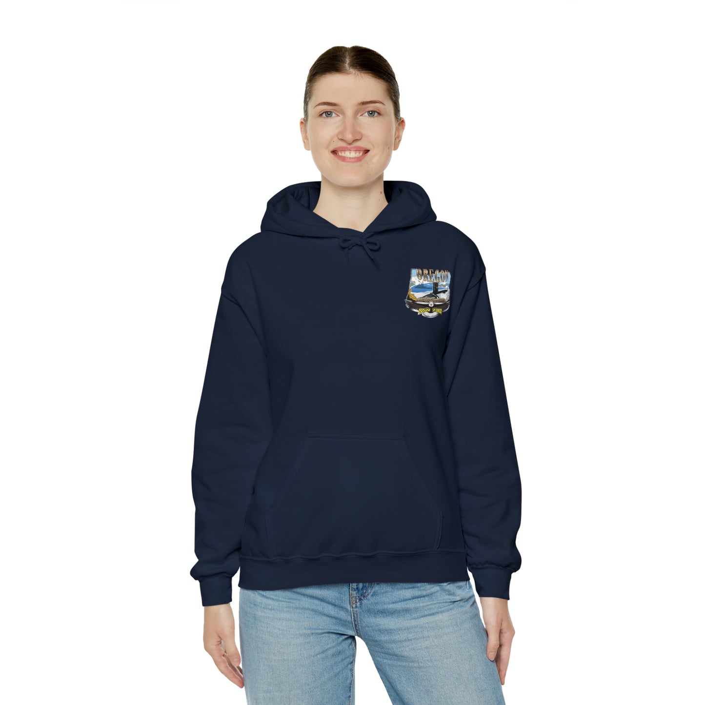 USS Oregon Unisex Heavy Blend™ Hooded Sweatshirt