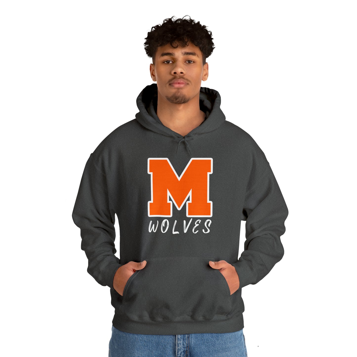 Montville Wolves Unisex Heavy Blend™ Hooded Sweatshirt