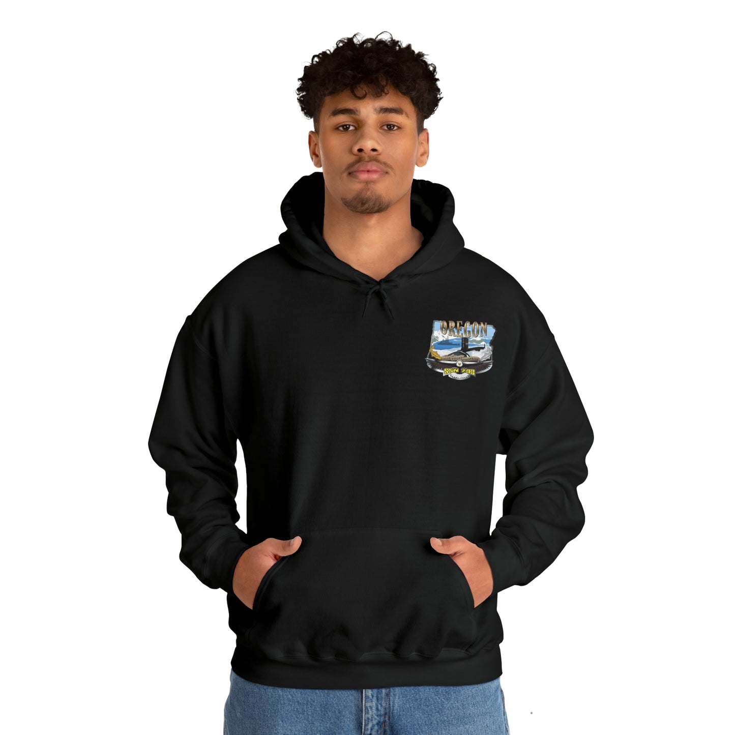 USS Oregon Unisex Heavy Blend™ Hooded Sweatshirt