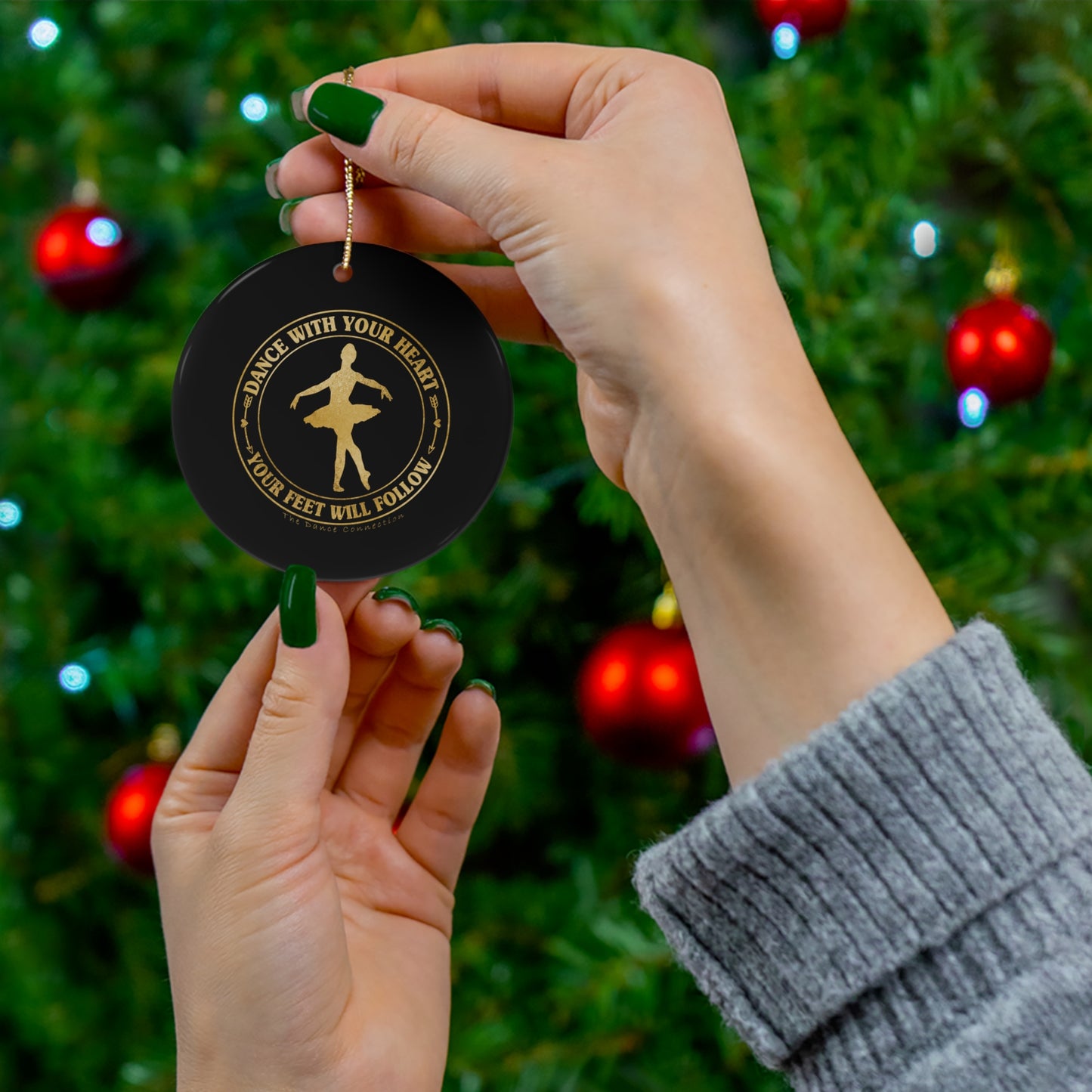 The Dance Connection Ceramic Ornament