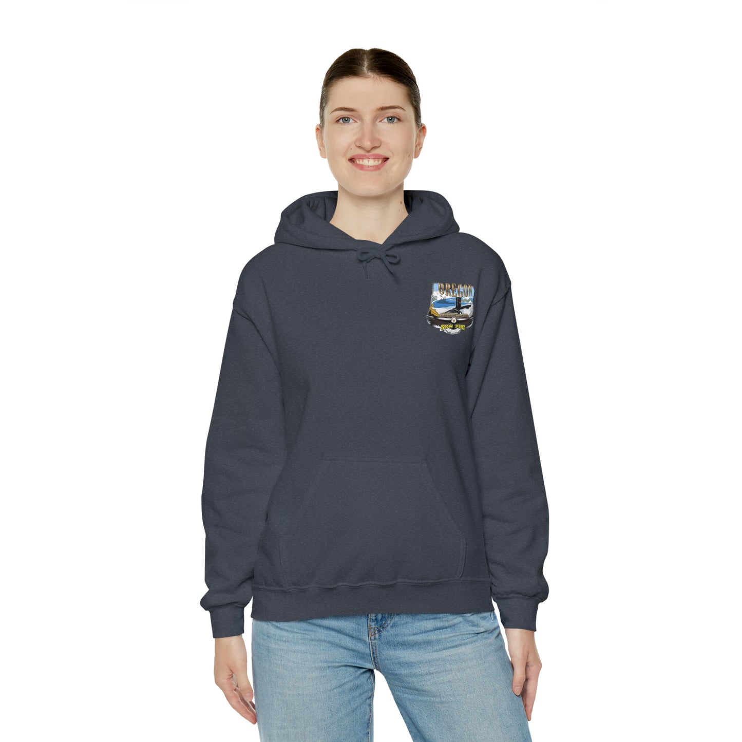 USS Oregon Unisex Heavy Blend™ Hooded Sweatshirt