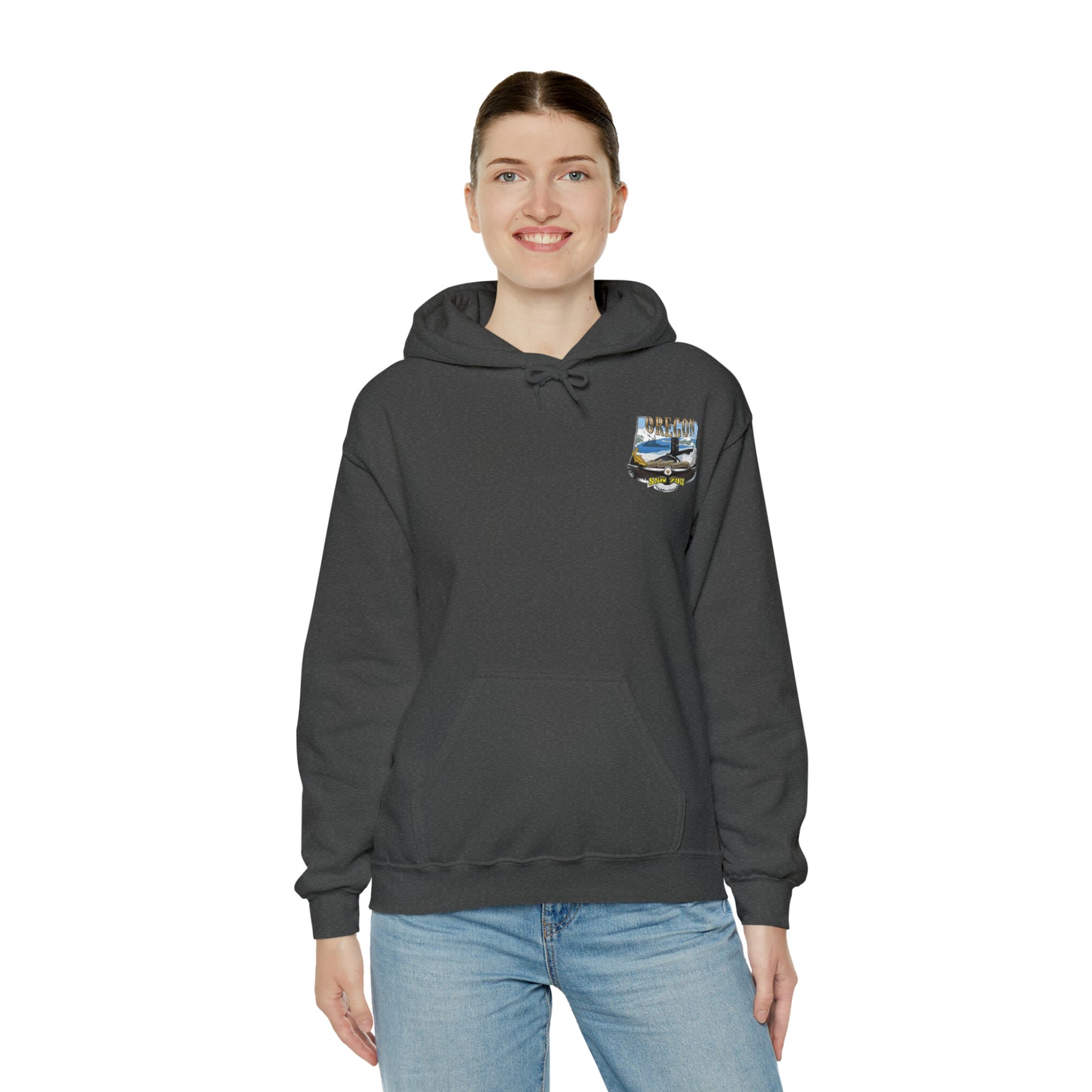 USS Oregon Unisex Heavy Blend™ Hooded Sweatshirt