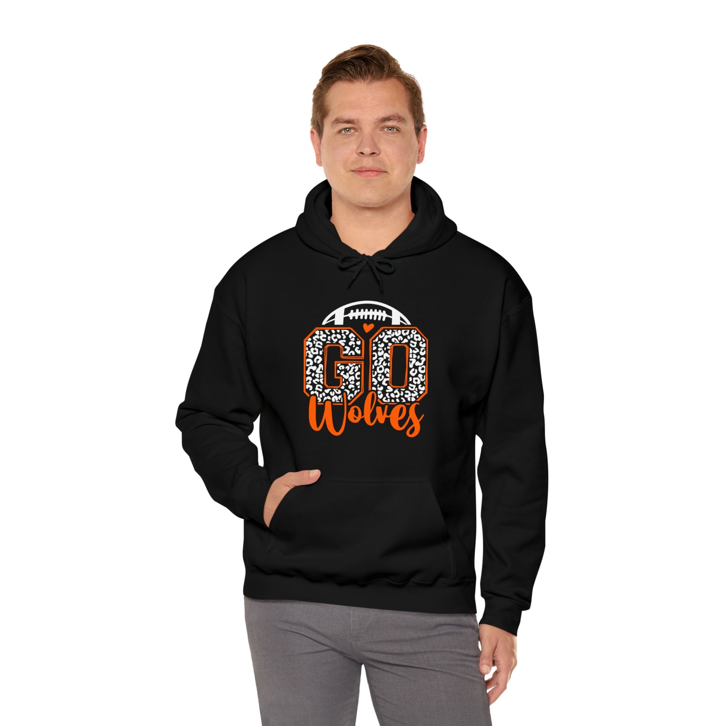 Montville Wolves Unisex Heavy Blend™ Hooded Sweatshirt