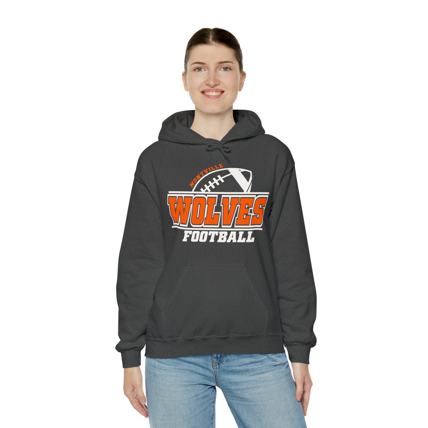 Montville Wolves Unisex Heavy Blend™ Hooded Sweatshirt