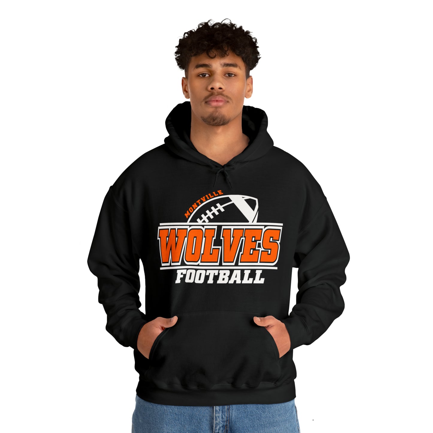 Montville Wolves Unisex Heavy Blend™ Hooded Sweatshirt