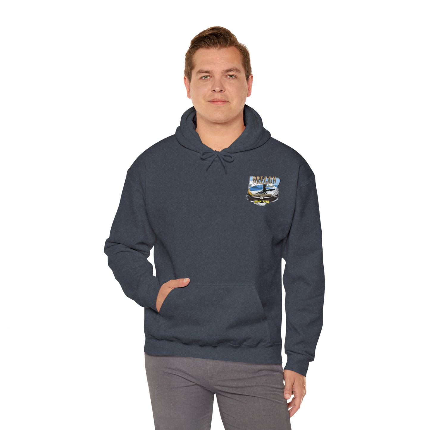 USS Oregon Unisex Heavy Blend™ Hooded Sweatshirt
