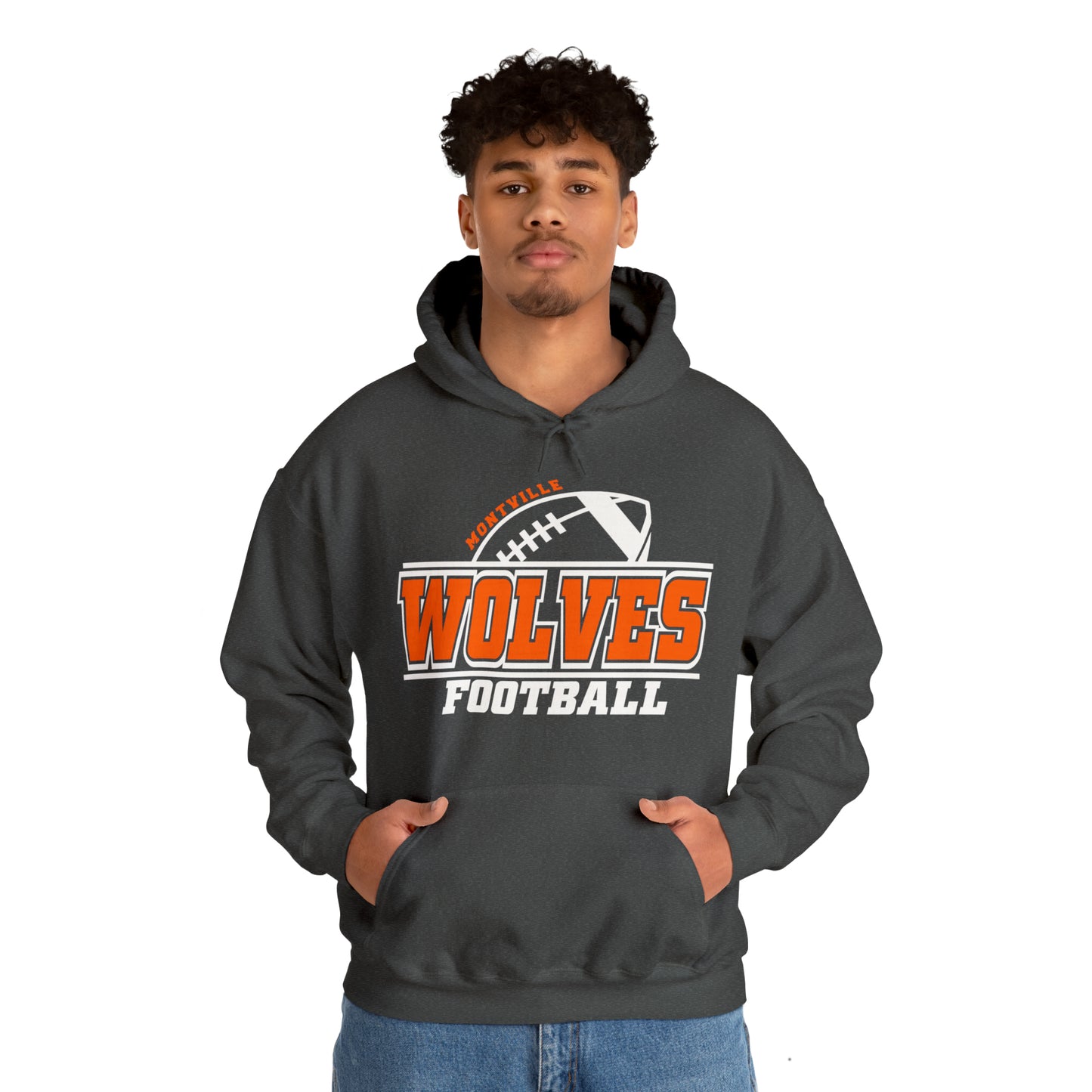 Montville Wolves Unisex Heavy Blend™ Hooded Sweatshirt