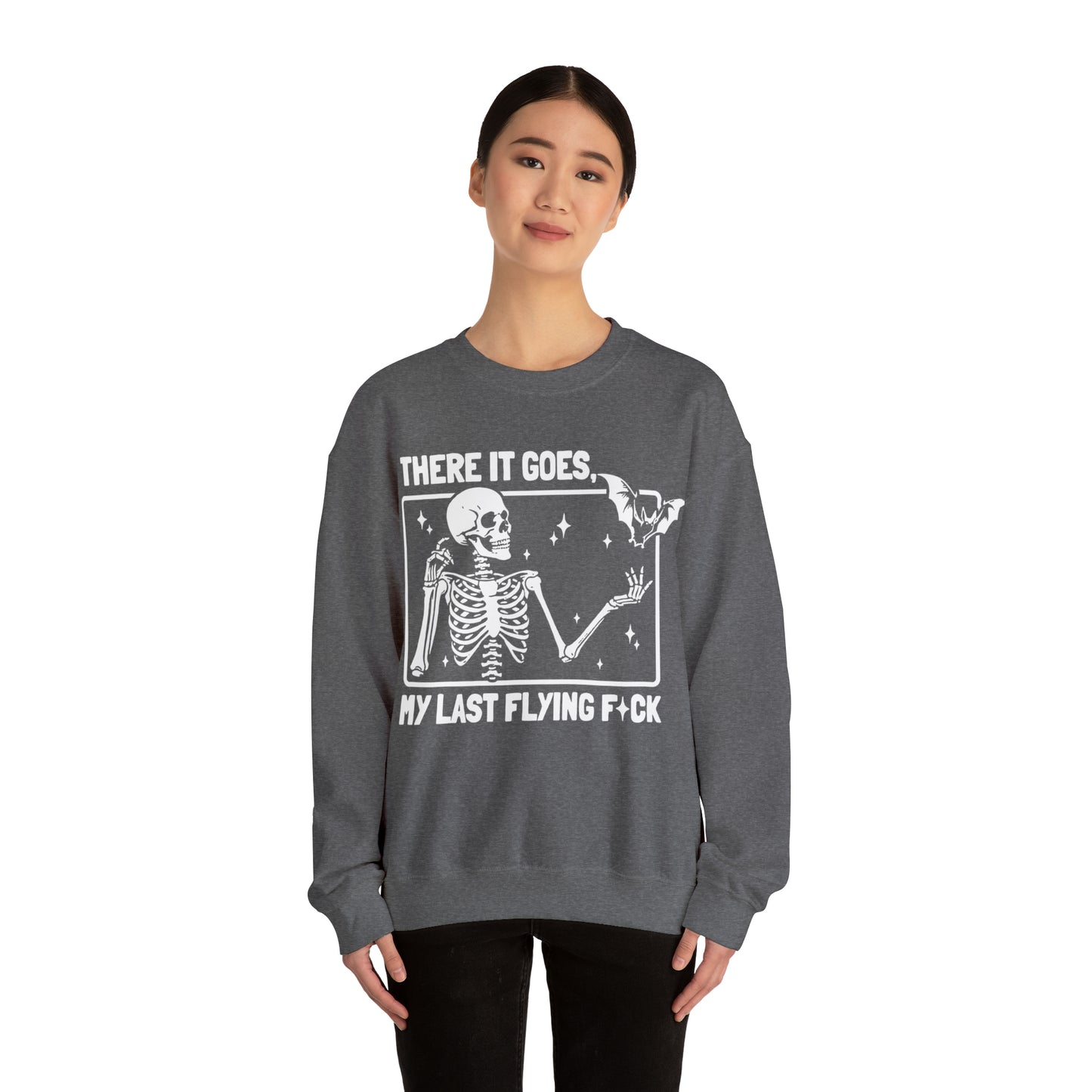 There it goes, my last flying F*ck Unisex Heavy Blend™ Crewneck Sweatshirt