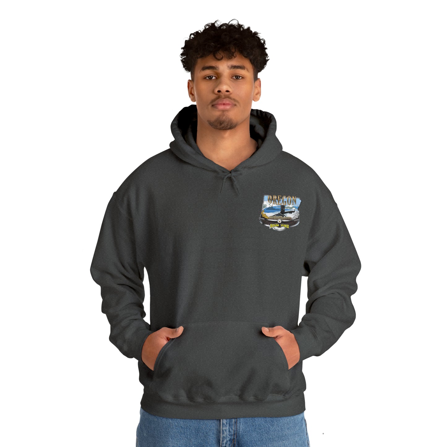 USS Oregon Unisex Heavy Blend™ Hooded Sweatshirt
