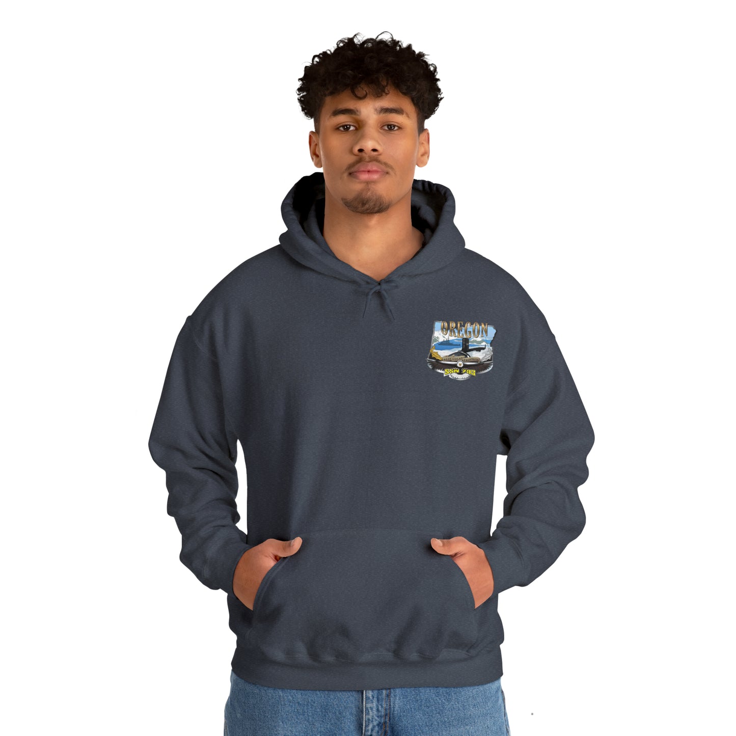 USS Oregon Unisex Heavy Blend™ Hooded Sweatshirt