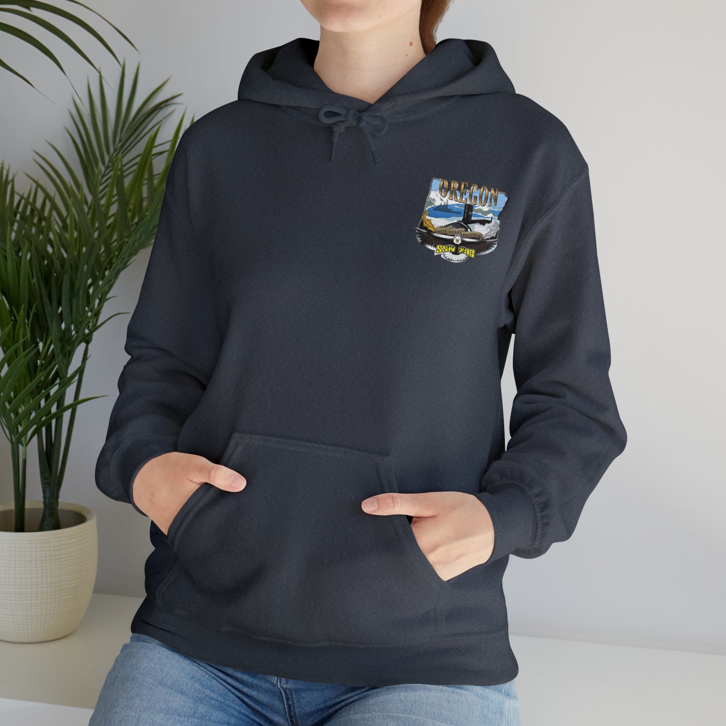 USS Oregon Unisex Heavy Blend™ Hooded Sweatshirt