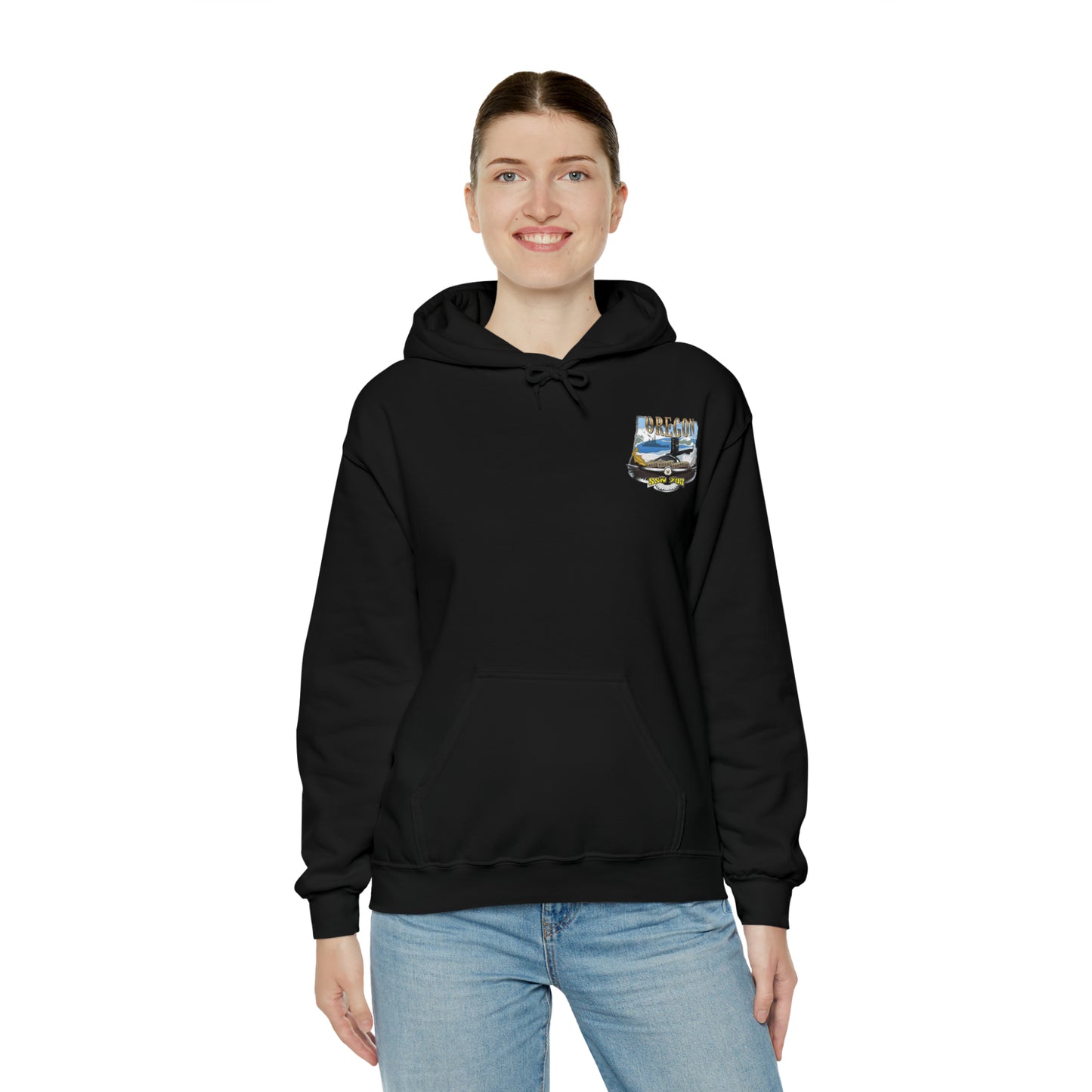 USS Oregon Unisex Heavy Blend™ Hooded Sweatshirt