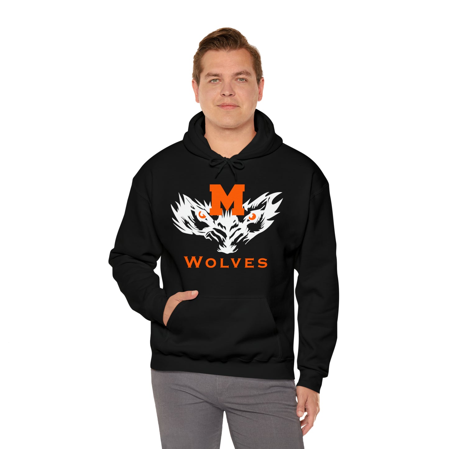 Montville Wolves Unisex Heavy Blend™ Hooded Sweatshirt