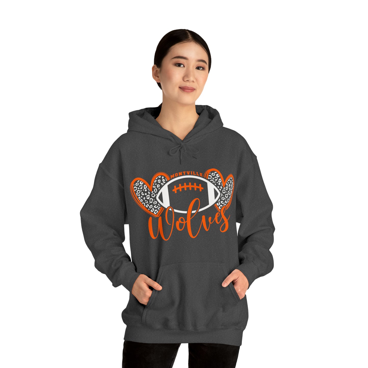 Montville Wolves Unisex Heavy Blend™ Hooded Sweatshirt