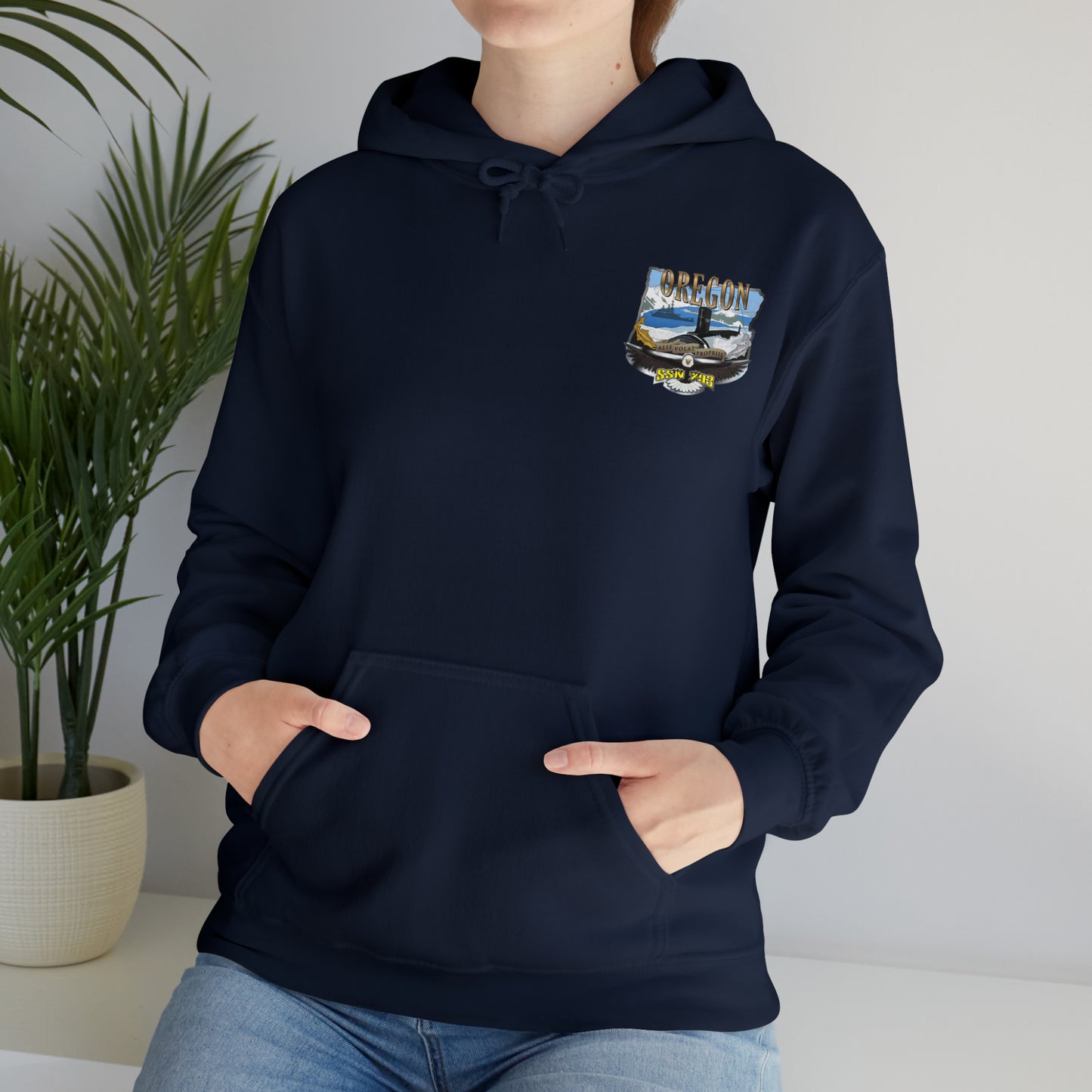 USS Oregon Unisex Heavy Blend™ Hooded Sweatshirt