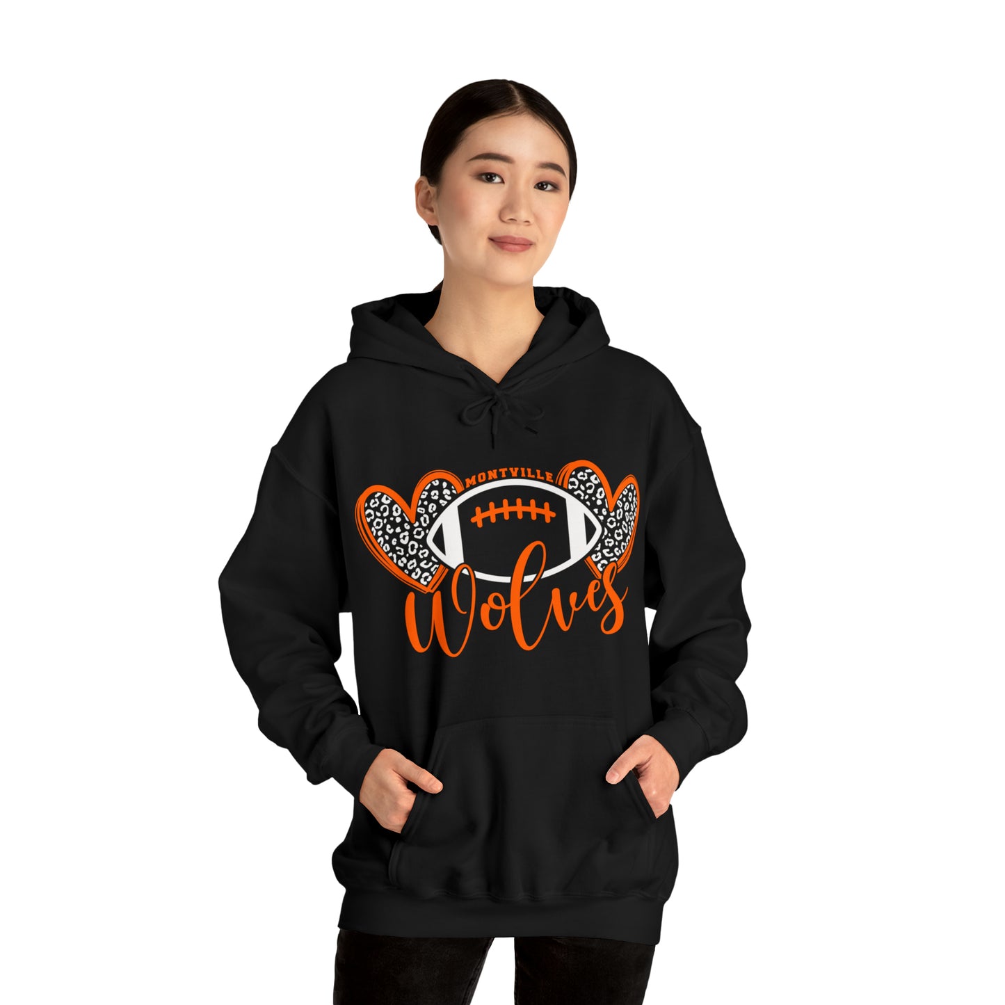 Montville Wolves Unisex Heavy Blend™ Hooded Sweatshirt