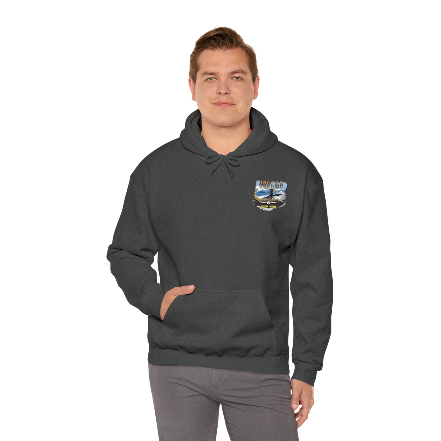 USS Oregon Unisex Heavy Blend™ Hooded Sweatshirt