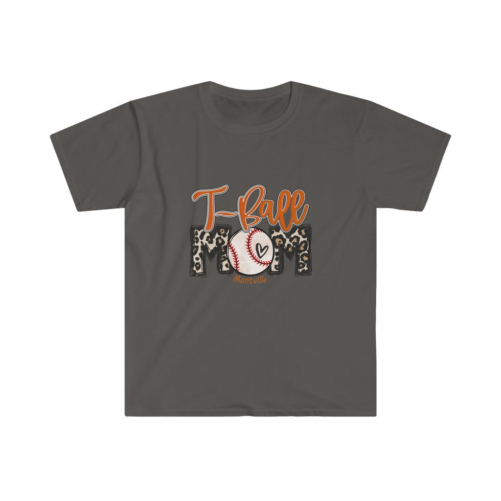 Montville Tee Ball Mom Unisex Softstyle T-Shirt