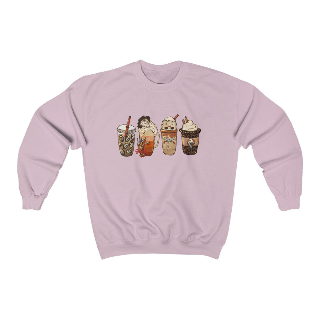 Halloween Scary Coffee Unisex Heavy Blend™ Crewneck Sweatshirt
