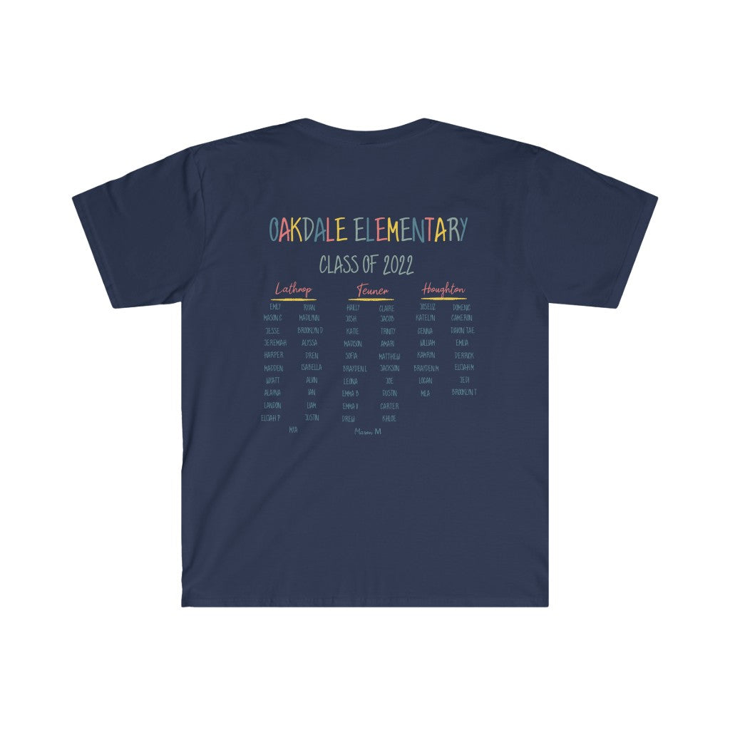 Oakdale Elementary Fifth Grade Unisex Softstyle T-Shirt