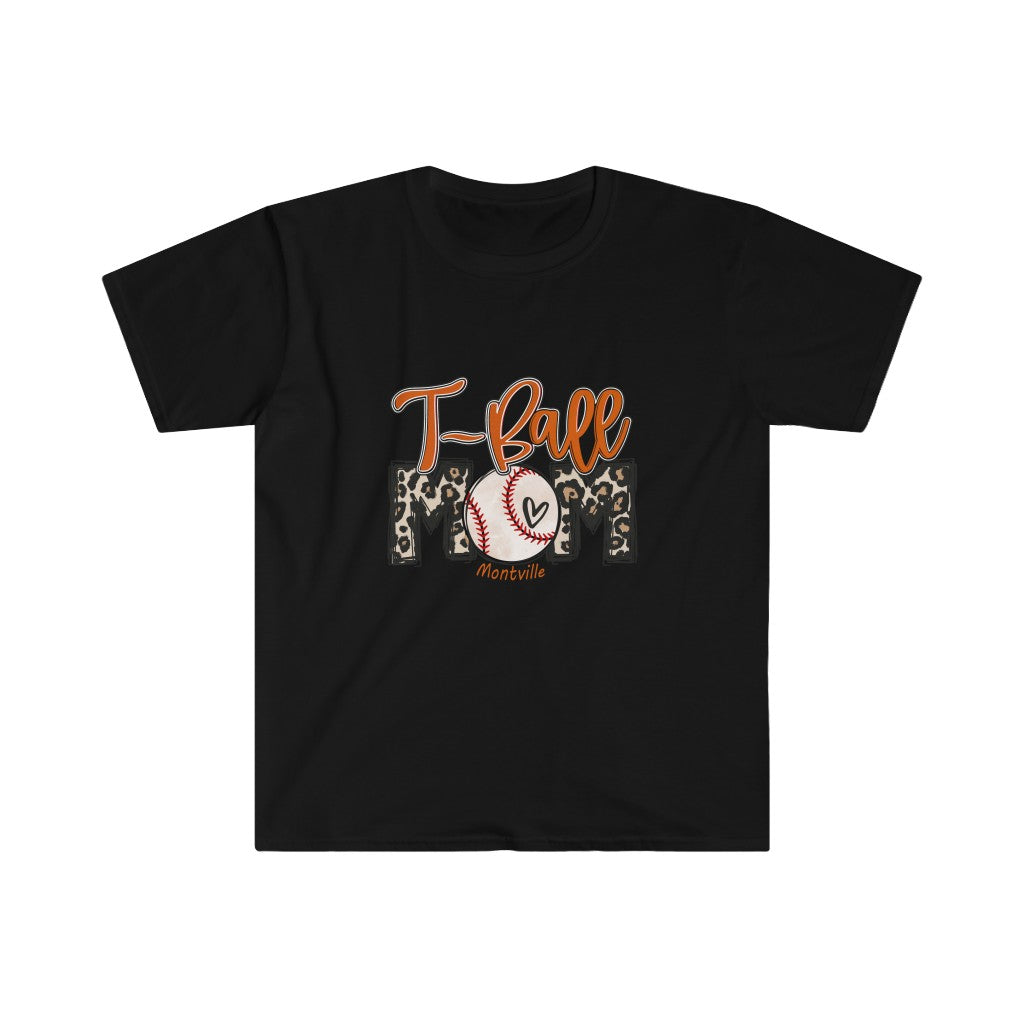 Montville Tee Ball Mom Unisex Softstyle T-Shirt