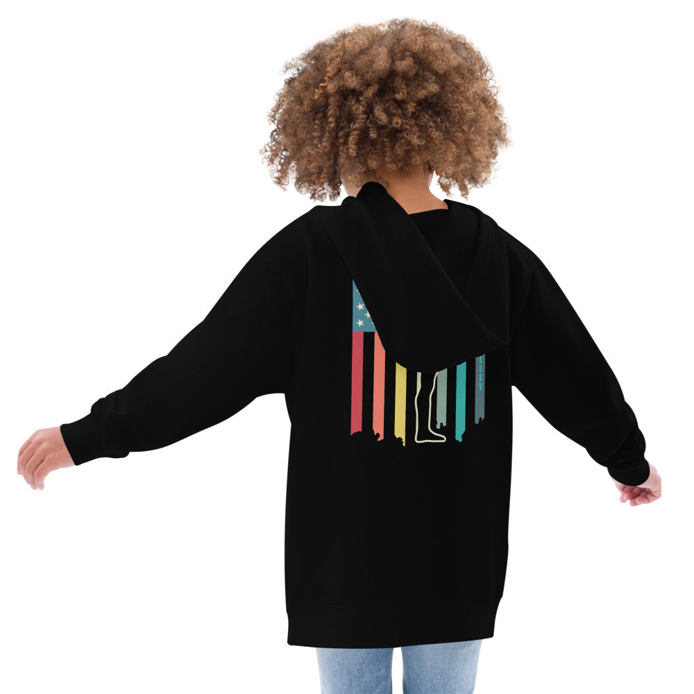 Thames Flag Kids fleece hoodie