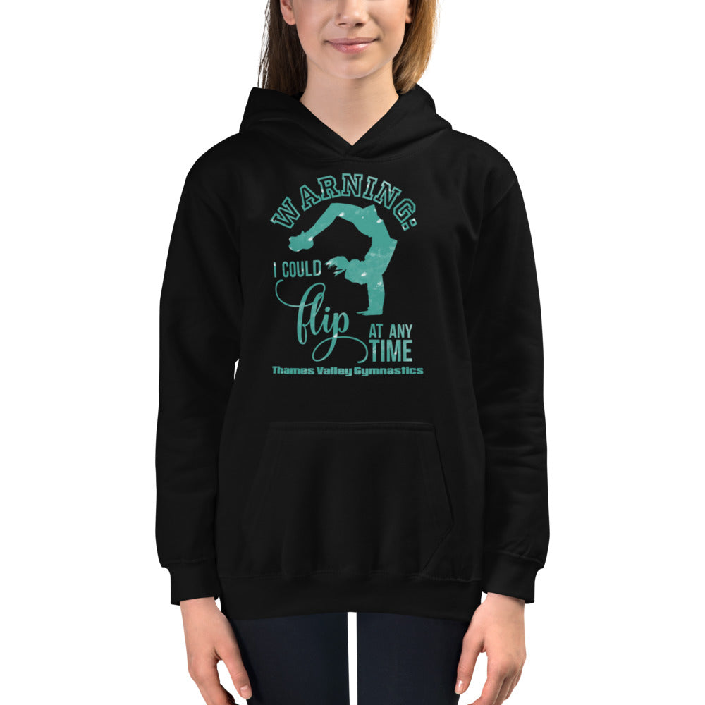 Thames Warning Could Flip at any Time Kids Hoodie
