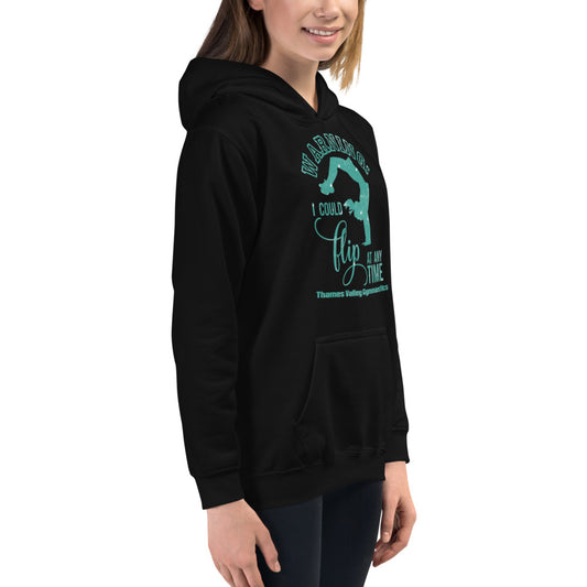 Thames Warning Could Flip at any Time Kids Hoodie