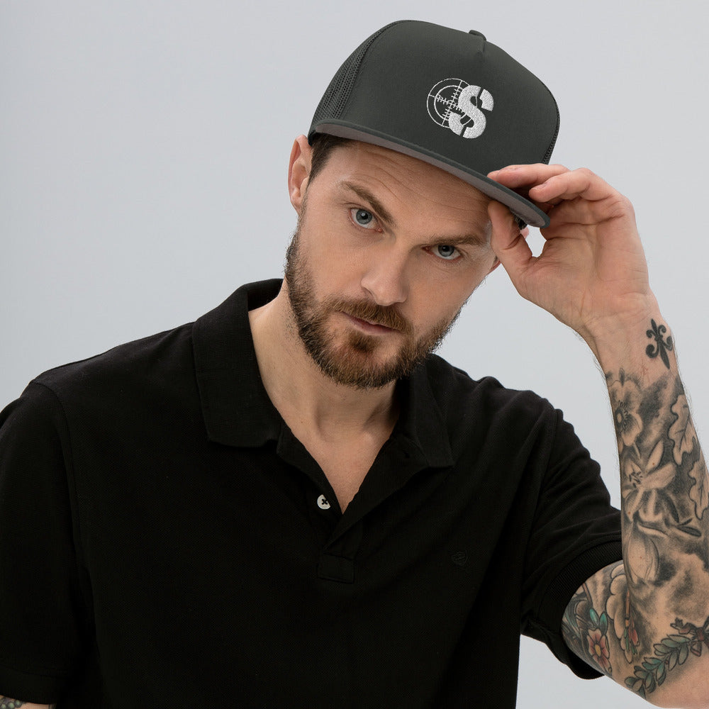 Stealth White logo Mesh Back Snapback