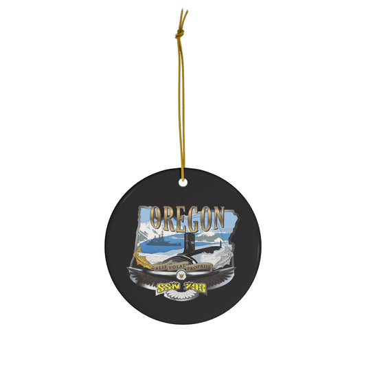 Oregon Ceramic Ornament, 4 Shapes