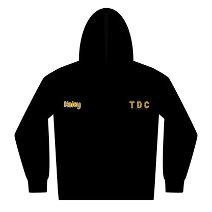 Kaley Personalized Youth Zipped Hoodie with Colorful Graphic