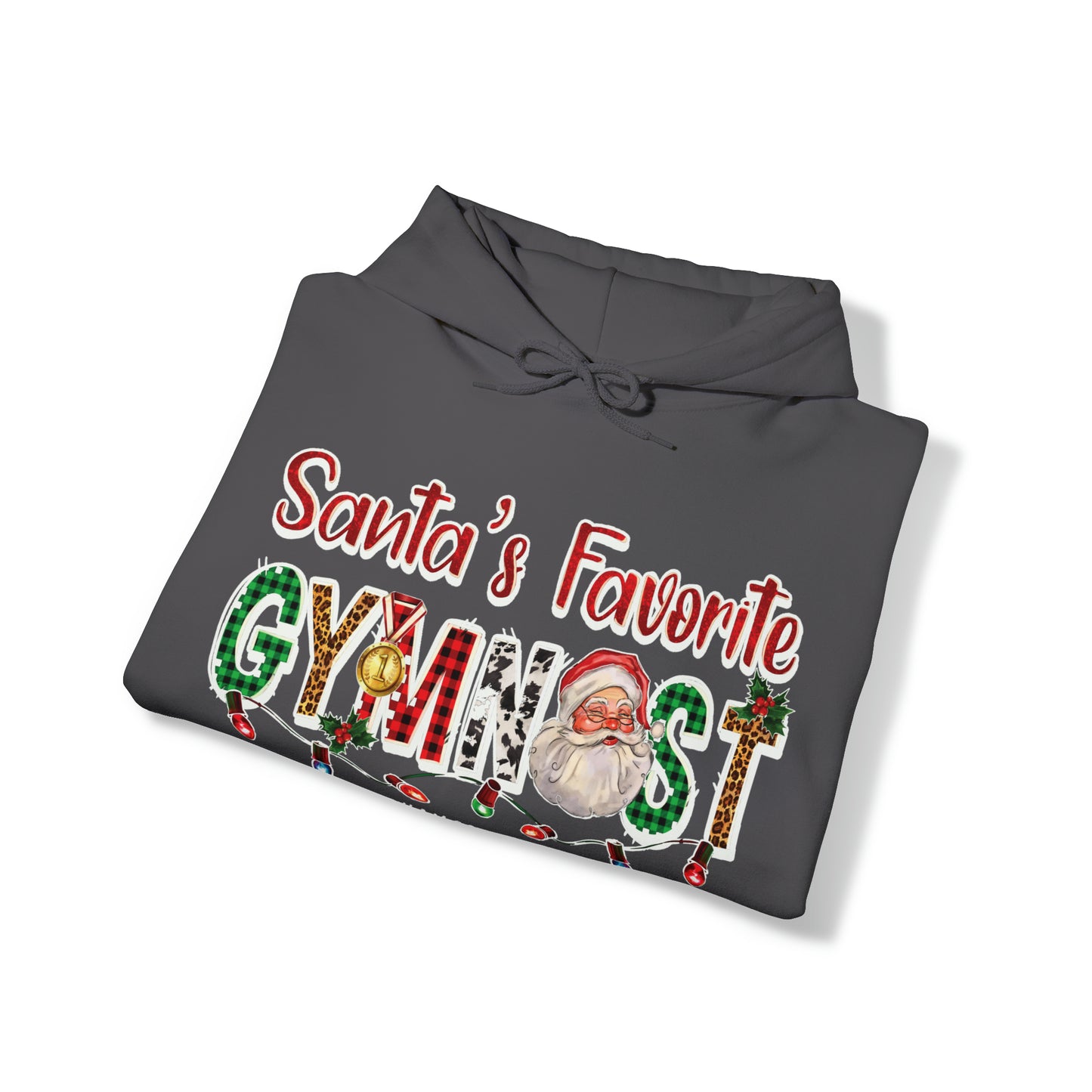 Thames Valley Santa's Favorite Gymnast Unisex Heavy Blend™ Hooded Sweatshirt