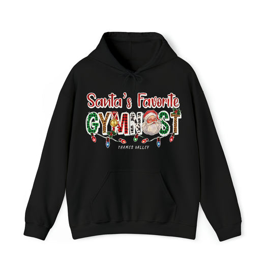 Thames Valley Santa's Favorite Gymnast Unisex Heavy Blend™ Hooded Sweatshirt