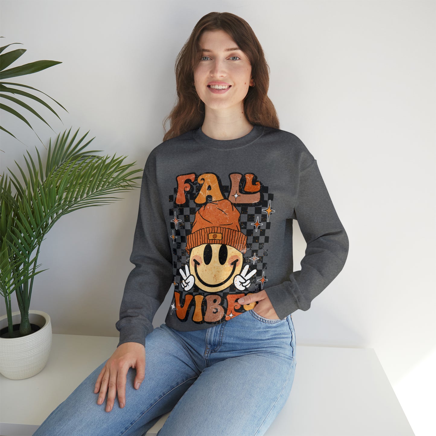 Fall Vibes Unisex Heavy Blend™ Crewneck Sweatshirt