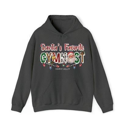 Thames Valley Santa's Favorite Gymnast Unisex Heavy Blend™ Hooded Sweatshirt