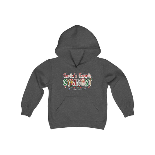 Thames Valley Santa's Favorite Gymnast Youth Heavy Blend Hooded Sweatshirt